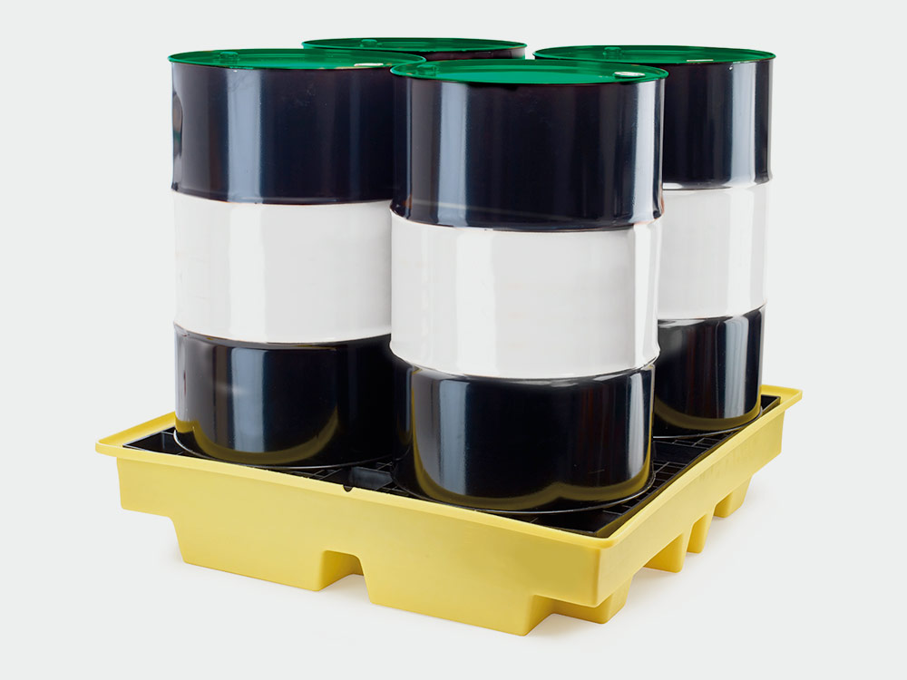 4 x 205 litre Spill Pallet